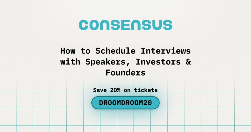 How to Schedule Interviews with Speakers, Investors & Founders